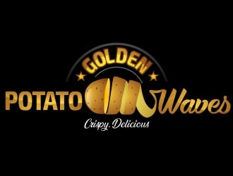 Golden Potato Waves logo design by uttam