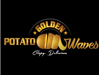 Golden Potato Waves logo design by uttam