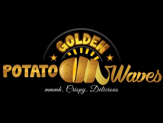 Golden Potato Waves logo design by uttam