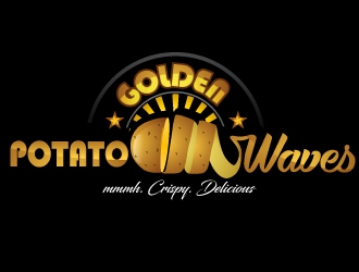 Golden Potato Waves logo design by uttam