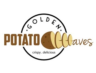 Golden Potato Waves logo design by shere