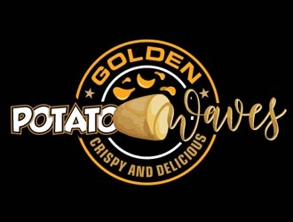 Golden Potato Waves logo design by shere