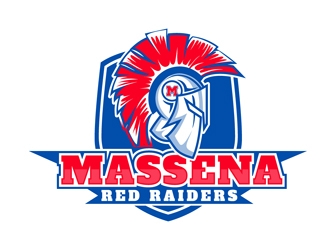 Massena Red Raiders logo design by DreamLogoDesign
