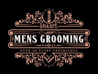Sharpe Mens Grooming logo design by DreamLogoDesign