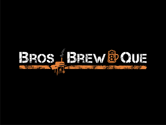 Bros. Brew & Que logo design by Republik