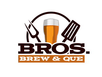 Bros. Brew & Que logo design by kunejo