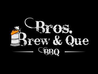 Bros. Brew & Que logo design by done