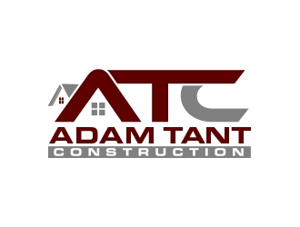 Adam Tant Construction logo design by MarkindDesign