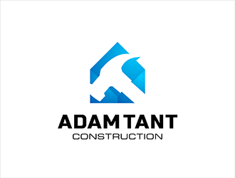 Adam Tant Construction logo design by hole