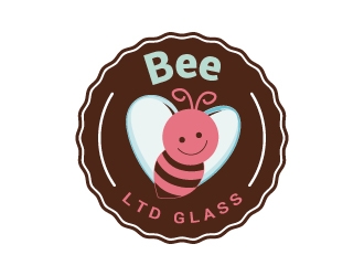 Bee LTD Glass logo design by PyramidDesign