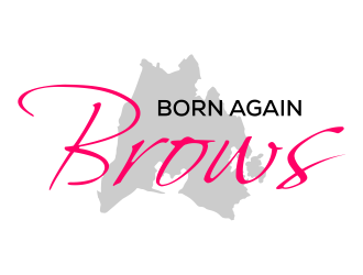 BORN AGAIN BROWS logo design by cintoko