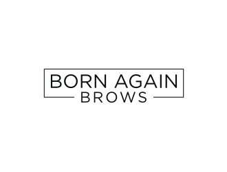 BORN AGAIN BROWS logo design by RatuCempaka