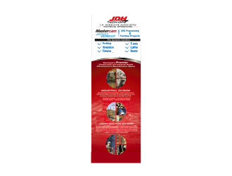 JDH Tech Ops    31x80 retractable banner design logo design by Girly