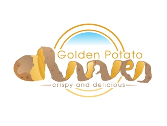 Golden Potato Waves logo design by DreamLogoDesign