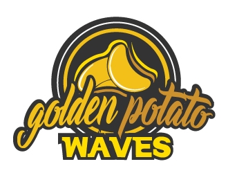 Golden Potato Waves logo design by samuraiXcreations