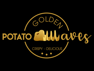 Golden Potato Waves logo design by JessicaLopes