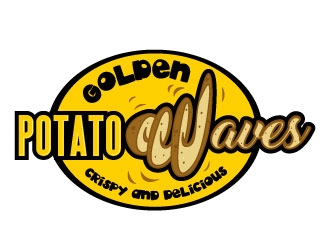 Golden Potato Waves logo design by daywalker