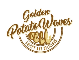 Golden Potato Waves logo design by daywalker