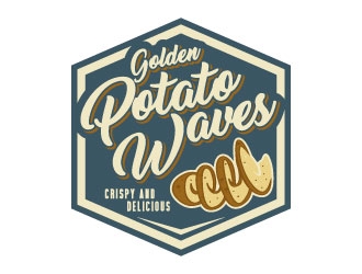 Golden Potato Waves logo design by daywalker