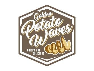 Golden Potato Waves logo design by daywalker