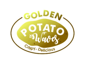 Golden Potato Waves logo design by dhiaz77