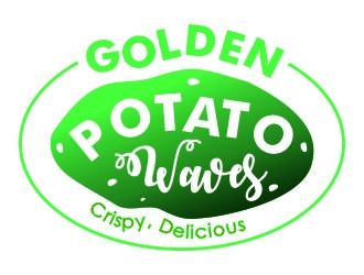 Golden Potato Waves logo design by dhiaz77