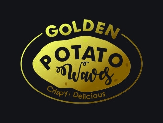 Golden Potato Waves logo design by dhiaz77