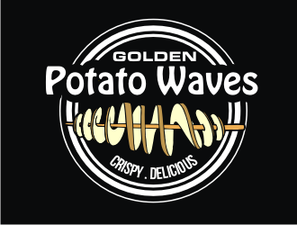 Golden Potato Waves logo design by coco