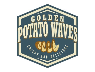 Golden Potato Waves logo design by daywalker