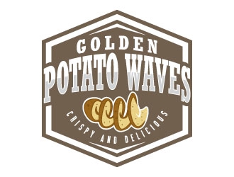 Golden Potato Waves logo design by daywalker