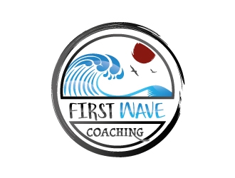 First Wave Coaching logo design by Boomstudioz