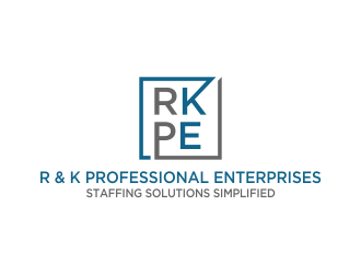 R & K Professional Enterprises logo design by oke2angconcept