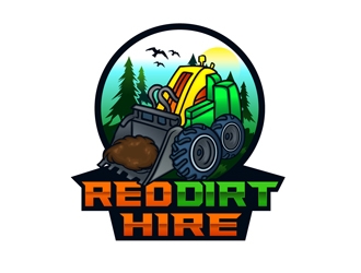 Red Dirt Hire logo design by DreamLogoDesign