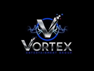 Vortex Entertainment Group (Vortex E.G.) logo design by fantastic4