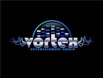 Vortex Entertainment Group (Vortex E.G.) logo design by fantastic4
