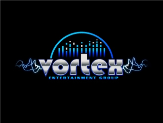 Vortex Entertainment Group (Vortex E.G.) logo design by fantastic4