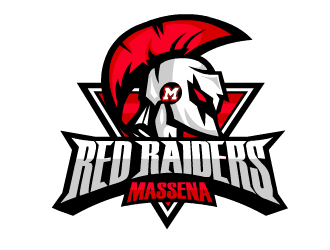 Massena Red Raiders logo design by fontstyle