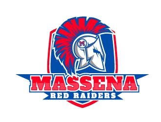 Massena Red Raiders logo design by DreamLogoDesign