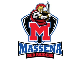 Massena Red Raiders logo design by REDCROW