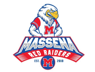 Massena Red Raiders logo design by REDCROW