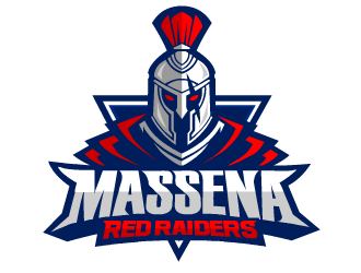 Massena Red Raiders logo design by fontstyle