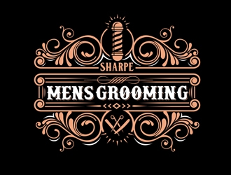 Sharpe Mens Grooming logo design by DreamLogoDesign