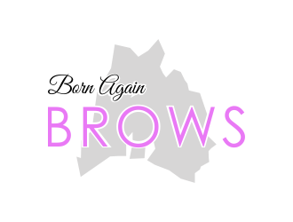 BORN AGAIN BROWS logo design by tukangngaret