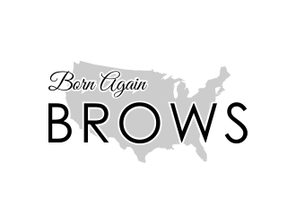 BORN AGAIN BROWS logo design by tukangngaret