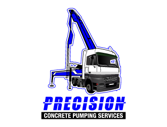 Precision Concrete Pumping Services logo design by torresace