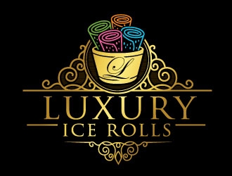LUXURY ICE ROLLS logo design by REDCROW