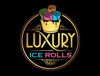 LUXURY ICE ROLLS logo design by REDCROW