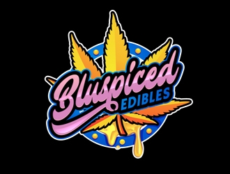 BluSpiced Edibles  logo design by DreamLogoDesign