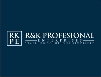 R & K Professional Enterprises logo design by agil