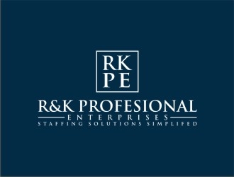 R & K Professional Enterprises logo design by agil